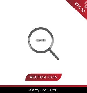 Zoom out vector icon Stock Vector