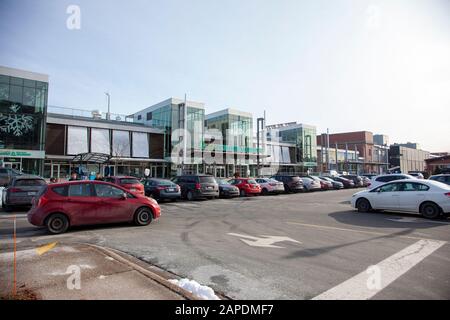 Halifax, Nova Scotia: December 22, 2019 - the Seaport Farmers Market downtown Halifax on a Sunday afternoon Stock Photo