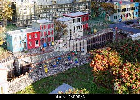 Carlsbad, California, USA - December 27, 2014: Miniland USA At Legoland  California Displays Depicting The Las Vegas Strip With Its Famous Hotels.  Stock Photo, Picture and Royalty Free Image. Image 42366264.