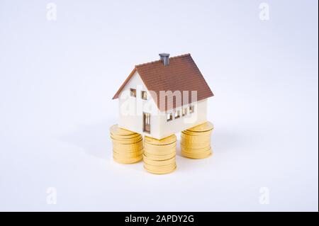 Wohnbaufinanzierung - Financing of Property Stock Photo