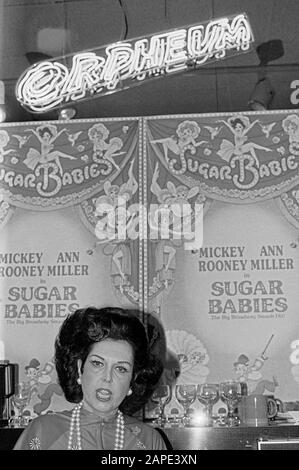 Ann Miller at the Orpheum San Francisco, 1983 Stock Photo