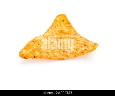 Tortilla Chips Isolated on White Background Stock Photo