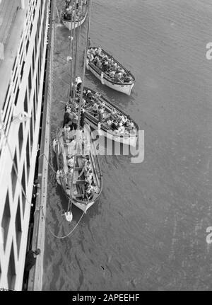 #php.02054 Photo PAQUEBOT SS BALOERAN PORT DE MARSEILLE ROTTERDAM LLOYD 1935 