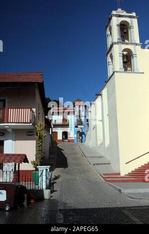 Real del Monte, old miner town in state of Hidalgo, Mexico Stock Photo