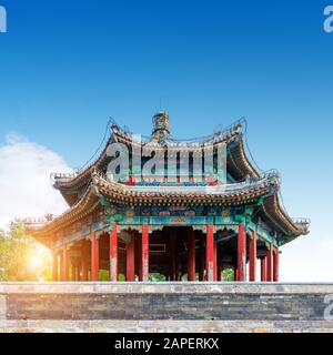 Ancient buildings of the Summer Palace in Beijing, China - UNESCO World Heritage Site Stock Photo