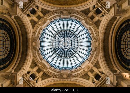 Buenos Aires, Argentina - March 21, 2019: Dome of Galeria Guemes Stock Photo