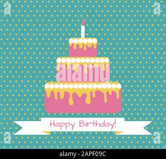 Happy Birthday card Stock Vector