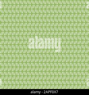 Green tea leaves pattern Stock Vector