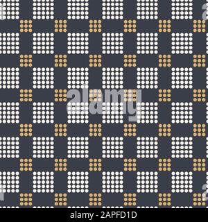 Abstract seamless pattern. Modern stylish texture. Repeating geometric tiles of dotted squares. Simple color vector background. Stock Vector