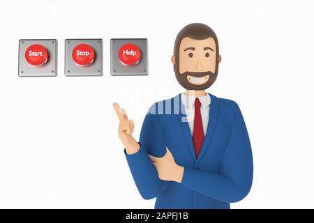 3d rendering stop button isolated 10161426 PNG