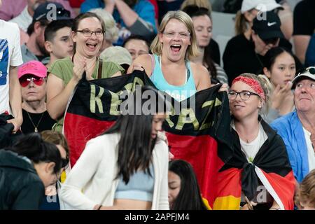 Melbourne, Australia. 23rd Jan, 2020. German tennis fans at the 2020 Australian Open Grand Slam tennis tournament in Melbourne, Australia. Frank Molter/Alamy Live news Stock Photo