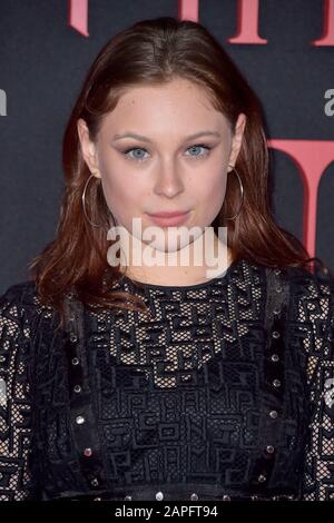 Los Angeles, USA. 21st Jan, 2020. Mina Sundwall at the premiere of the movie 'The Turning/Die Besessenen' at the TCL Chinese Theater. Los Angeles, January 21, 2020 | usage worldwide Credit: dpa/Alamy Live News Stock Photo