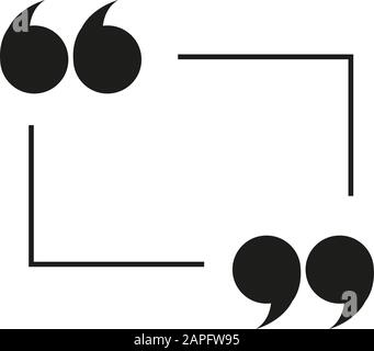 Double quotes icon Stock Vector Image & Art - Alamy