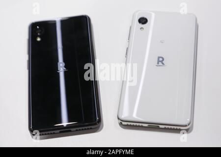 Tokyo, Japan. 23rd Jan, 2020. Rakuten's smartphone ''Rakuten Tokyo, Japan. 23rd Jan, 2020. Rakuten's smartphone ''Rakuten