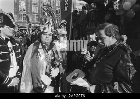 Carnival parade in Amsterdam. Andreas de Eerst en Schaefer Date: 21 February 1982 Location: Amsterdam, Noord-Holland Keywords: Carnival parades Stock Photo