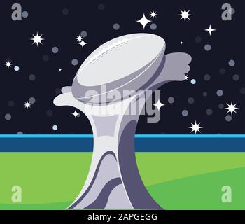 Player with helmet in front of field design, Super bowl american football  sport hobby competition game training equipment tournement and play theme  Vector illustration Stock Vector Image & Art - Alamy