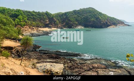 View of Paradise beach in Gokarna. India Stock Photo