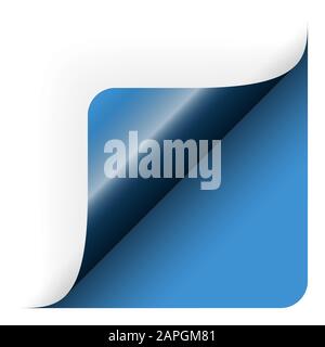 Paper lower right corner Stock Vector