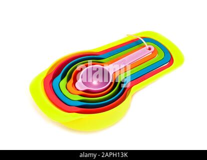 set of the cooking measuring spoons Stock Photo