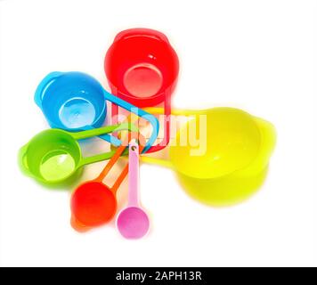 the development toys, measuring spoons Stock Photo