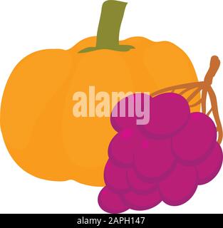 Autumn harvest icon, isometric style Stock Vector