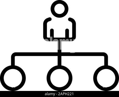 Remarketing scheme icon, outline style Stock Vector