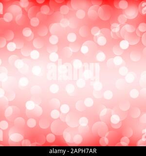 Abstract red background with bokeh. Vector illustration Stock Vector