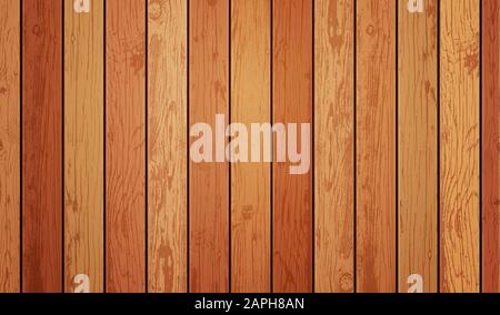 Wooden textured planks background. Vector illustration Stock Vector