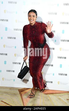 Maya Jama attending the Vanity Fair EE BAFTA Rising Star Party at The Standard in London. Picture date: Wednesday January 22, 2020. Photo credit should read: Ian West/PA Stock Photo