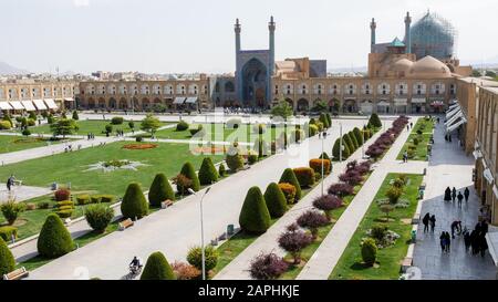 Imam Square Esfahan, It is the largest square in Iran and one of the largest in the world. Stock Photo