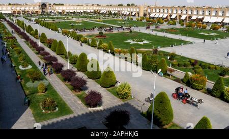 Imam Square Esfahan, It is the largest square in Iran and one of the largest in the world. Stock Photo