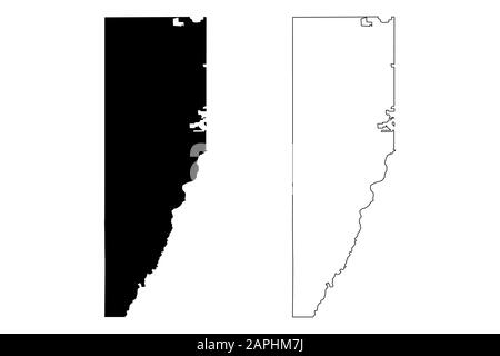 Jefferson County, Colorado (U.S. county, United States of America,USA, U.S., US) map vector illustration, scribble sketch Jefferson map Stock Vector