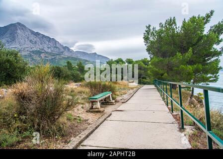 Baska voda, Promajna, Krvavica, Makarska Stock Photo