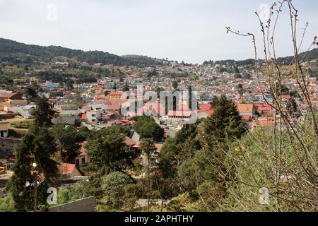 Real del Monte, old miner town in state of Hidalgo, Mexico Stock Photo