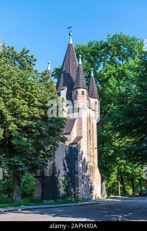 Impressions from the Augsburg region with its widely linked system of rivers, canals and water management facilities Stock Photo