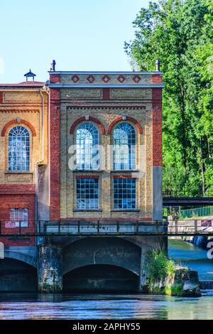 Impressions from the Augsburg region with its widely linked system of rivers, canals and water management facilities Stock Photo