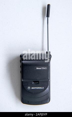 Motorola StarTAC flip mobile phone. Stock Photo