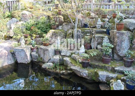 in a buddhism temple (Daisho-in) in miyajima (japan) Stock Photo