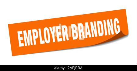 employer branding sticker. employer branding square sign. employer ...