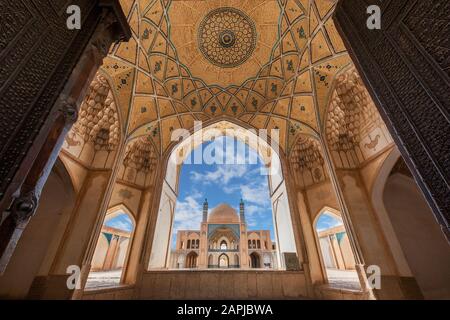 Agha Bozorg Mosque in Kashan, Iran Stock Photo