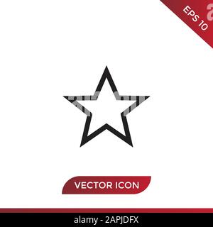 Star vector icon in modern design style for web site and mobile app Stock Vector