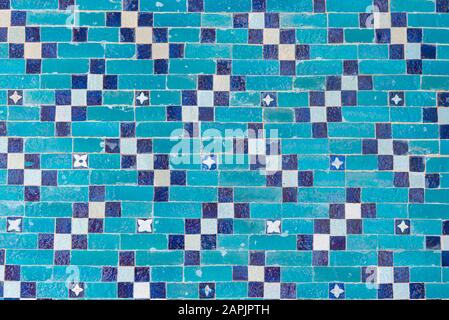 Traditional Turkish ceramic Tiles, Turkish Pattern, Mosaic Tile Stock Photo