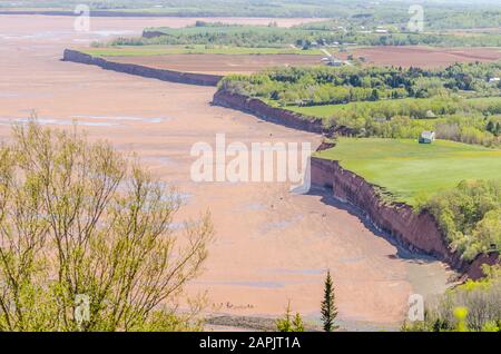 Bomidon park, Minas Basin, Nova Scotia, Canada Stock Photo