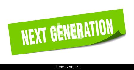next generation sticker. next generation square sign. next generation ...