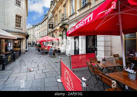 The Garrick's Head pub and The Bath Theatre Royal in Bath, Somerset, UK on 23 January 2020 Stock Photo