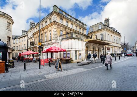 The Bath Theatre Royal and The Garrick's Head pub in Bath, Somerset, UK on 23 January 2020 Stock Photo