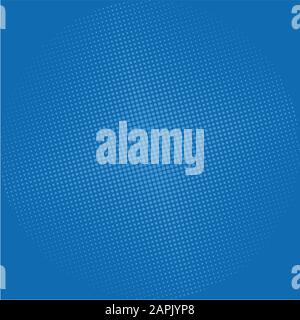 Comic pop art style blank  with clouds and isolated dots empty speech bubble. halftone texture Vector illustration on a blue background. Stock Vector