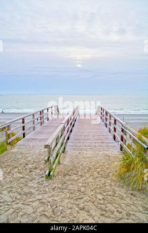 North Sea in the Netherlands at Westenschouwen Stock Photo