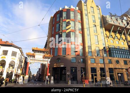 Chocolate Museum In The City Of Antwerp In Belgium Stock Photo ...