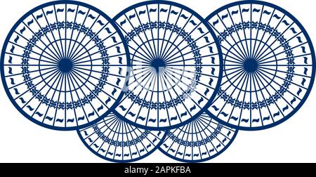 Ornamental round pattern. Ornament with vintage elements Mandala vector Stock Vector